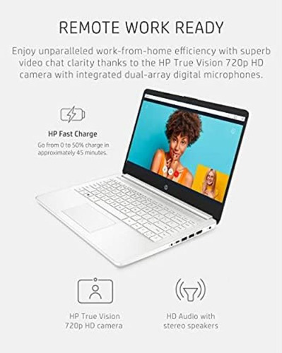 Computadora Portátil Hp 14, Intel Celeron N4020, 4 Gb De Ram
