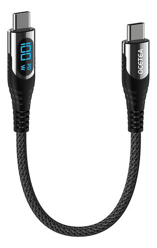 Cable Corto Ocetea Usb C A Usb C (100 W 5 A), Tipo C C De 1