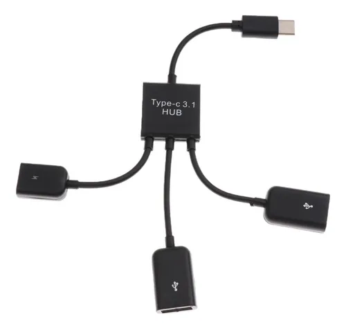 comprar Usb 3.1 A Usb2.0 + Micro Usb Otg Hub Accesorios-negro