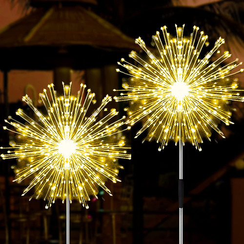 Fuegos Artificiales Solares 120 Luces 2pc