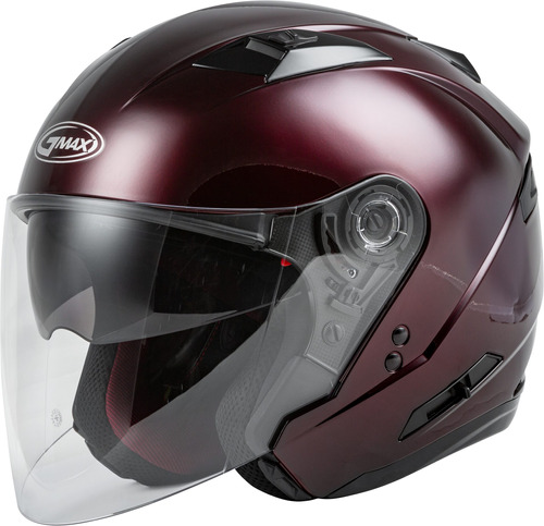 Casco Gmax Of-77 Open-face Rojo Vino 2x