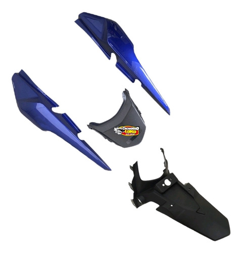 Rabeta Traseira + Para-barro Fan 160 2022 Azul Caraíva 