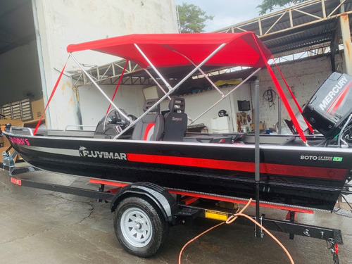 Lancha Aluminio Fluvimar Boto 5500 Lx ,levefort,semi Nova