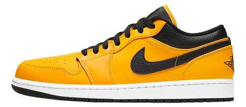 Nike Zapato Para Hombre Aj1 Low University Gold Negro Talla