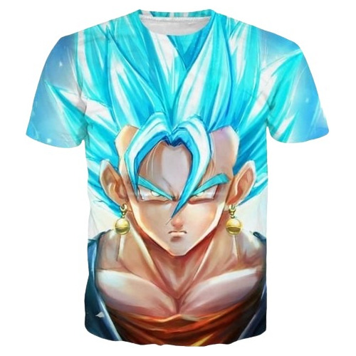 Poleras Dragon Ball Z Dbz (diseño En Celeste)