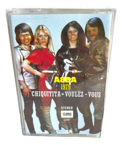 Cassette Original Abba 1979 Chiquitita Voulez -vous Vintage 