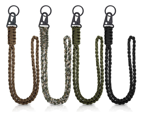 Heavy Duty Paracord Lanyard Necklace Whistles Strap Braided 