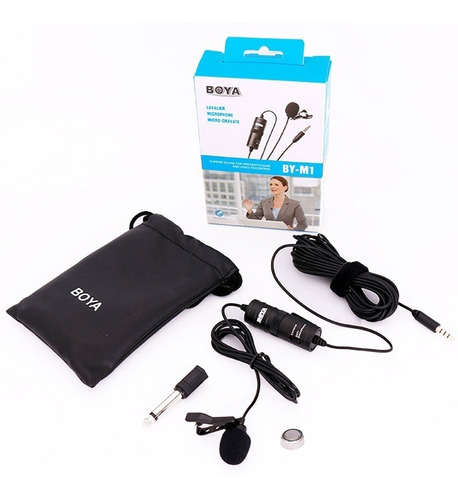 Microfono Pechero Solapero Boya By-m1 Cable De 6 Mts Camara