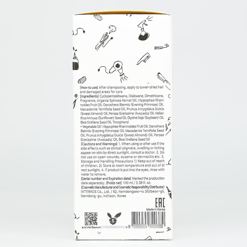 Elizavecca Aceite De Esencia Para El Cabello Cer-100 -