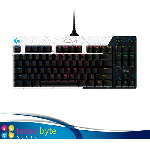 Imagen 1 de 6 de Teclado Logitech G Pro K-da Tkl Rgb Gx Brown Mecanico Gamer