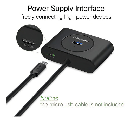 Adaptador Hub Usb 3.0 Salida A 4 Puertos Usb 3.0 De 5 Gbps