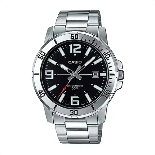 Reloj Casio Hombre Mtp-vd01d Sumergible Analogico Acero Inox