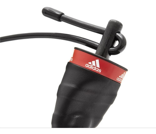 Soga Para Saltar adidas Alta Veloc 3mts Regulable Speed Rope Color Negro/rojo