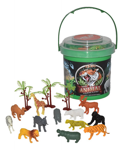 Wild Republic Cubo De Animales Salvajes, Figuras De Juguete,