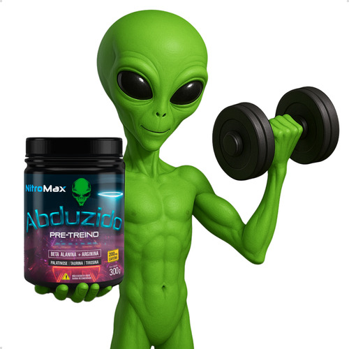Kit 20 Pré Treino Abduzido 300gr - Nitromax Sabor Limonada Suíça