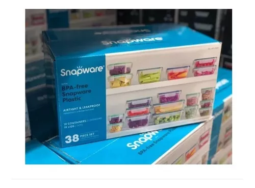 Sinergia Shop - Snapware Recipientes Topper Toper Contenedores De Plastico  Con Tapas 38 Piezas