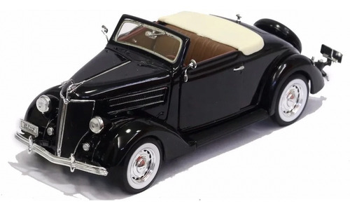 22422p Ford De Luxe 1936 / 1:24 - Welly - Preto