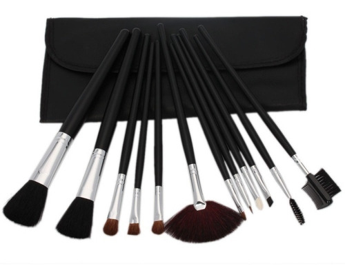Imagen 3 de 6 de Set De Maquillaje Pinceles Profesional 12pcs Electroimporta