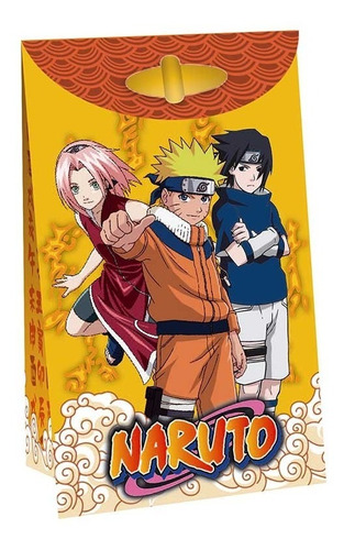 Bolsitas De Papel X 8 U Naruto Con Solapa 10 X 20 Cm 