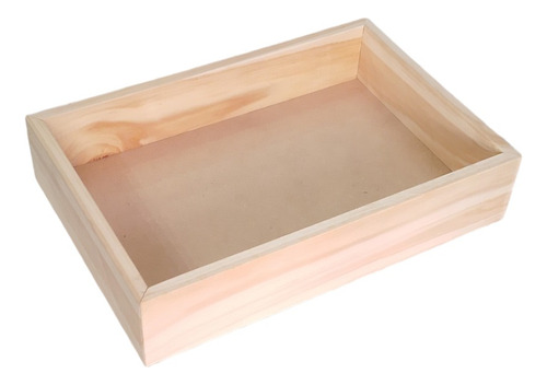 Bandeja De Madera 4u 40x30x2 Candy Bar Marrón Claro