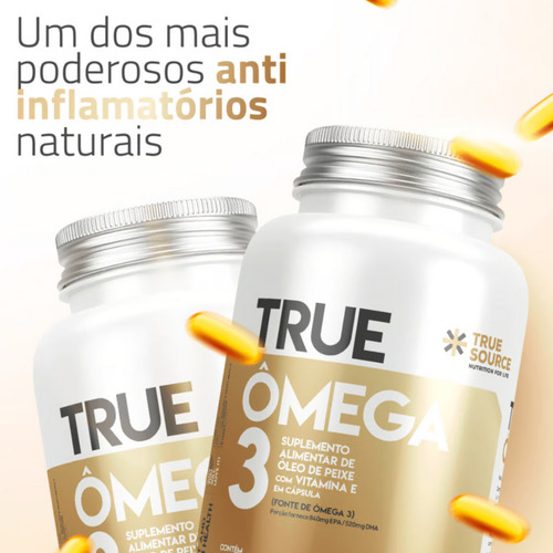 Ômega 3 - Selo Ifos 840 Epa 520 Dha Vitamina E - True Source