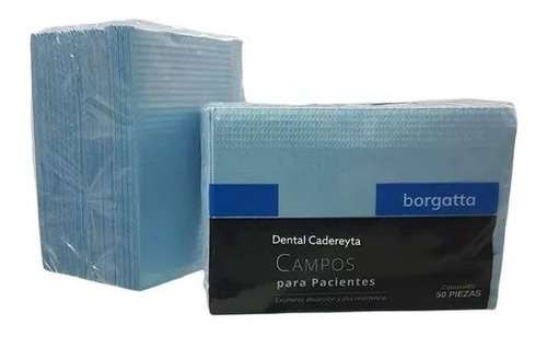 Baberos Campos Quirúrgicos Desechables Con 50 Color Azul Cel
