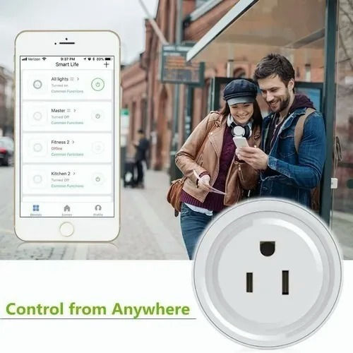 Imagen 6 de 9 de Enchufe Inteligente Wifi Control De Voz Alexa Google Home
