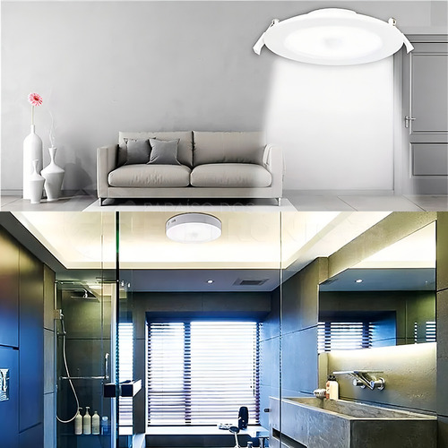 Lâmpada Luminária Plafon Sensor Presença Painel Led Light