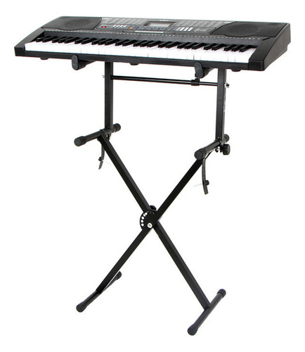 Suporte Pedestal Tripé Apoio Duplo Em X P/ 2 Teclados Pianos