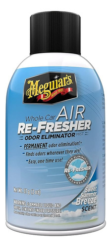 Air Refresher Meguiars Eliminador Olores Aroma Brisa Verano
