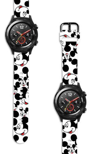 Correa Compatible Con Huawei Watch 2 Mickey Mouse Blanco