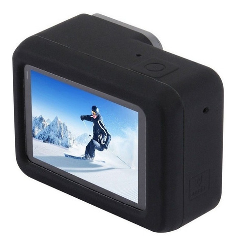 Capa Case Protetora De Silicone Gopro Hero 5 6 Black Moldura