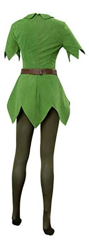 Disfraz De Peter Pan, Disfraz De Halloween Para Mujer Adulta