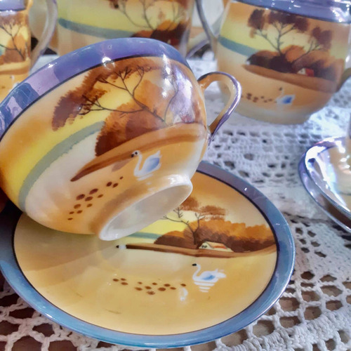 Imagen 3 de 11 de Juego De Té De Porcelana De Japón Cáscara De Huevo