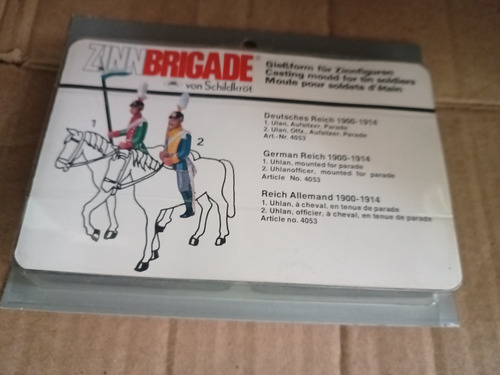 Molde Para Crear Soldaditos Plomo Zinnbrigade #7 (Usado)
