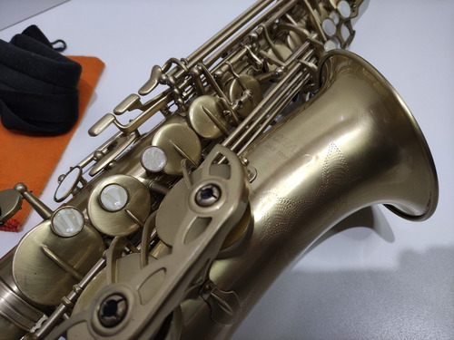 Saxofone Mib Alto Michael Escovado Dourado Estado De Novo