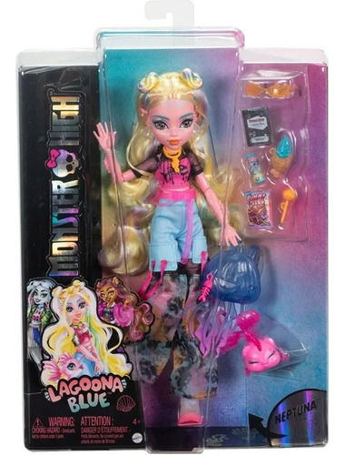 Monster High Muñeca Lagoona Blue Accesorios S2