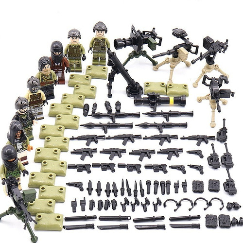 Minifiguras Militares De Juguete Con Forma De Soldado, Para