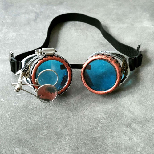 5 Mujeres Hombres Steampunk Gafas Fiesta Lupa Ocular Foto