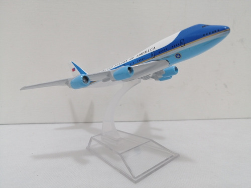 Avión B747 Presidencial Usa, Escala 1/400, Aircraf, 15cms 