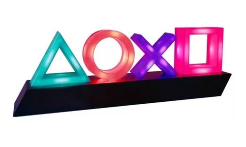 Lámpara Luces Gamer Led Iconos Playstation Decoración Ps4