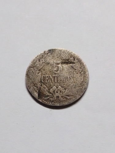 Moneda 5 Centimos Estados Unidos De Venezuela 1925 