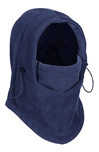 Imagen 1 de 2 de Mascara Termica Balaclava Frio Bufanda Moto Azul Marino Envi