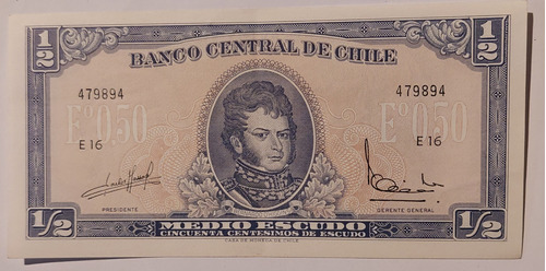 Billete De Medio Escudo Nuevo