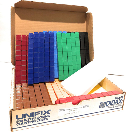 Unifix Cubes, Diez Colores Surtidos, Juego De 500