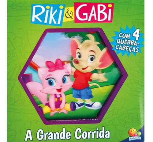 Livro: Lenticular 3d Licenciados: Riki & Gabi - A Grande Corrida, De Todolivro. Editora Brasileitura, Capa Dura Em Português, 2015