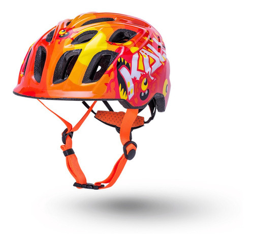 Casco Ciclismo Infantil Kali Chakra Child Monster Naranja Talla S