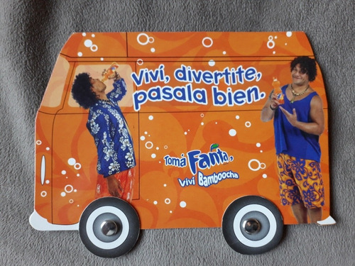 Postal Con Publicidad De La Gaseosas Fanta Naranja 