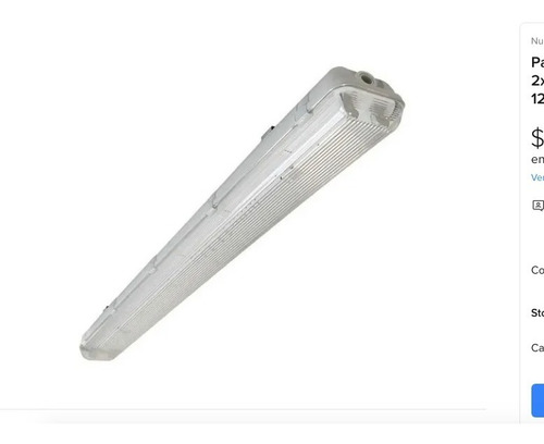 Imagen 2 de 5 de Pack 8 Equipo Estanco Hermético Led 2x18w