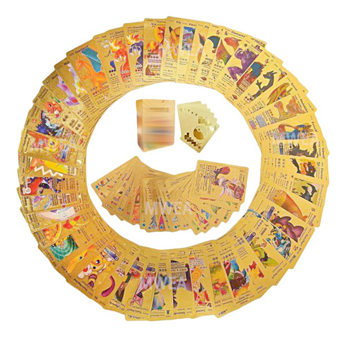 110 Dorado Español Tarjetas Pkmn Oro Foil Raras Gold Cartas